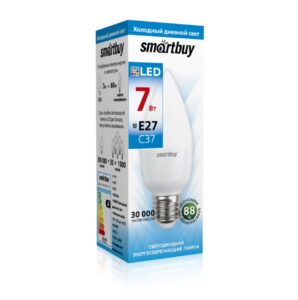Светодиодная (LED) Лампа Smartbuy-C37-07W/6000 (SBL-C37-07-60K-E27) 1