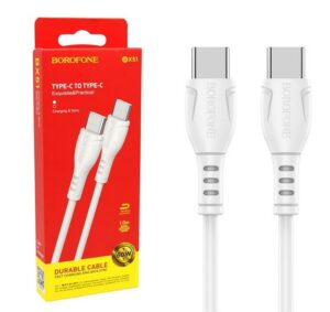 BOROFONE BX51/ Кабель Type-C-Type-C/ 1m/ 60W/ White 1