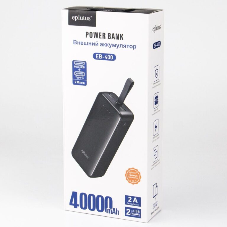 Внешний аккумулятор 40000 Eplutus EB-401Q 1