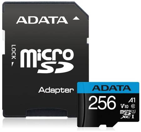 Флеш карта microSD 256GB ADATA microSDHC Class 10 UHS-I A1 100/25 MB/s (SD адаптер) 1