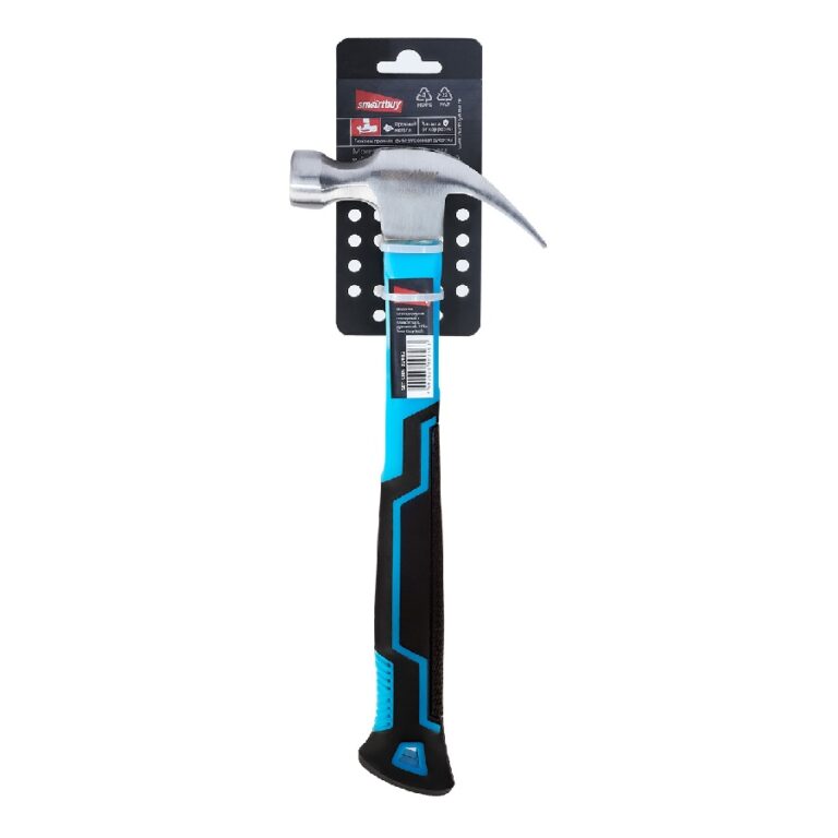 Молоток с гвоздодером столярный с плексигласс. рукояткой, 225 г, Smartbuy tools 1
