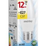 Светодиодная (LED) Лампа Smartbuy-C37-12W/3000 (SBL-C37-12-30K-E27)