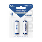 Аккумулятор NiMh Smartbuy AA/2BL 1600 mAh (24/240) (SBBR-2A02BL1600)