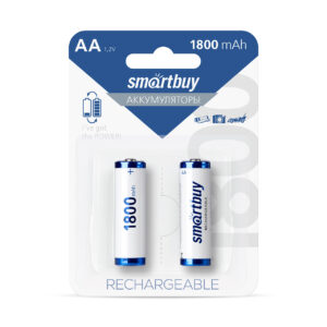 Аккумулятор NiMh Smartbuy AA/2BL 1800 mAh (24/240) (SBBR-2A02BL1800) 1