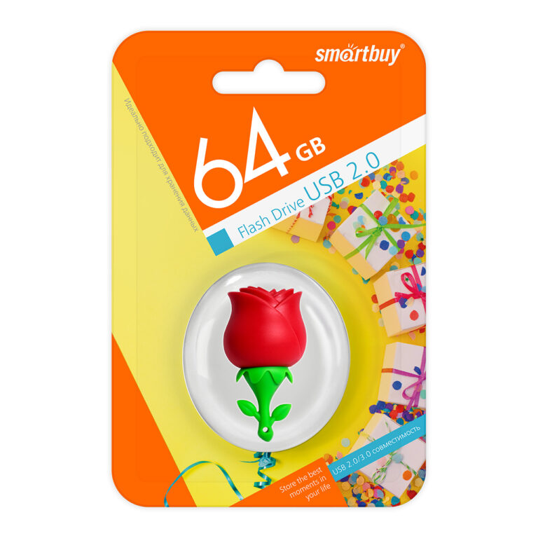 UFD 2.0 Smartbuy 064GB Wild series Роза (SB64GBRose) 1