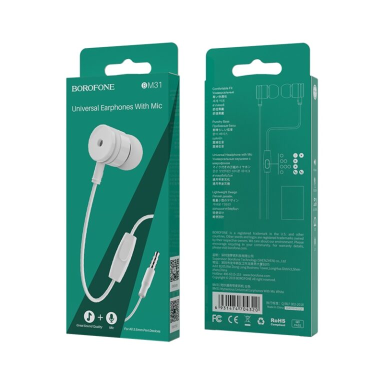 Наушники Borofone BM31 white 1