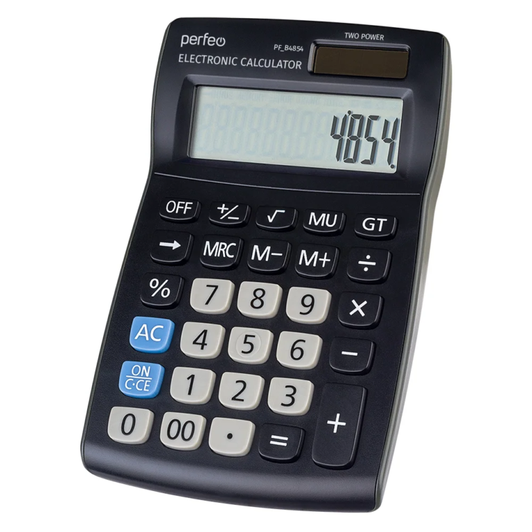 Perfeo калькулятор бухгалтерский PF_B4854, 12-разр., черный 1