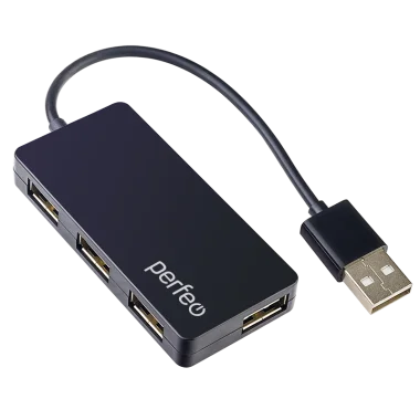 Perfeo USB-HUB 4 Port, (PF-VI-H023 Black) чёрный 1