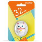 UFD 2.0 Smartbuy 032GB Wild series Котенок Белый (SB32GBCatW)