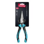 Длинногубцы (тонкогубцы) 160мм, 2х-комп. рукоятка, СR-V сталь, HRC>51, Smartbuy Tools/60