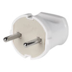 Вилка Smartbuy, прямая без заземления белая 10А 250В (SBE-10-P04-w)/720
