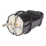 Вилка Smartbuy, прямая с заземлением черная 16А 250В (SBE-16-P01-b)/600