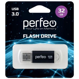 Perfeo USB 3.0 32GB C14 Black metal series 1