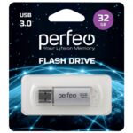 Perfeo USB 3.0 32GB C14 Silver metal series