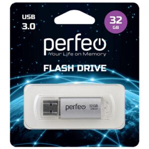 Perfeo USB 3.0 32GB C14 Silver metal series 1