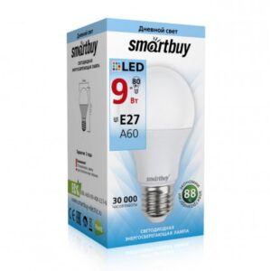 Светодиодная (LED) Лампа Smartbuy-A60-09W/3000/E27 (SBL-A60-09-30K-E27-N) 1