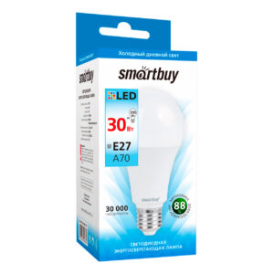Светодиодная (LED) Лампа Smartbuy-A70-30W/6000/E27 (SBL-A70-30-60K-E27) 1