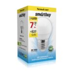 Светодиодная (LED) Лампа Smartbuy-G45-07W/3000/E27 (SBL-G45-07-30K-E27)