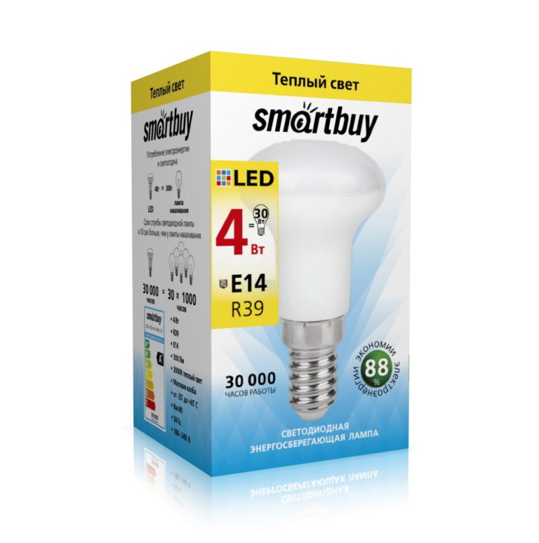 Светодиодная (LED) Лампа Smartbuy-R39-04W/3000/E14 (SBL-R39-04-30K-E14) 1