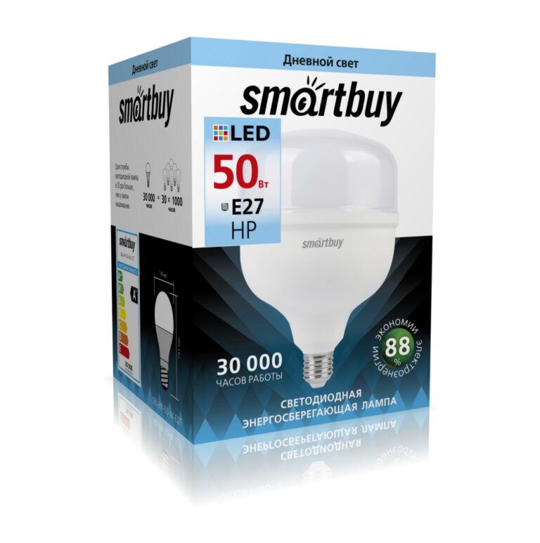 Светодиодная (LED) Лампа Smartbuy-HP-50W/4000/E27 (SBL-HP-50-4K-E27) 1