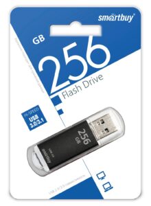 UFD 3.0/3.1 Smartbuy 256 GB V-Cut Black (SB256GBVC-K3) 1