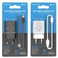 СЗУ 1USB 2.1A для Type-C Borofone BA52A 1м (White) 1