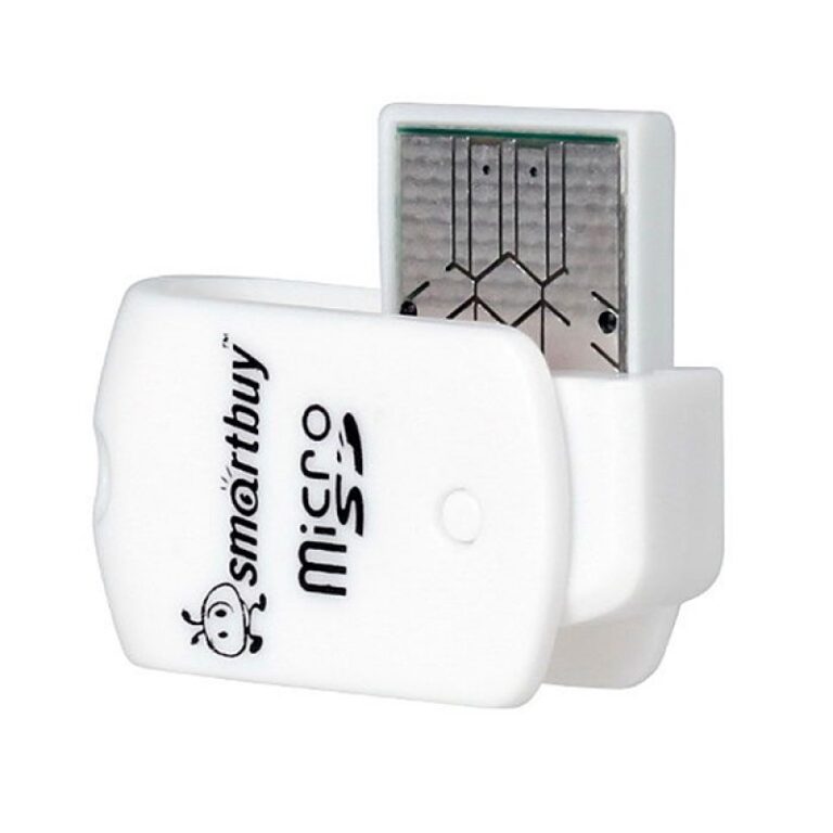 Картридер Smartbuy 706, USB 2.0 - MicroSD, белый (SBR-706-W) 1