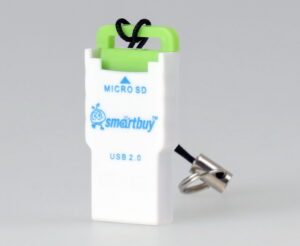 Картридер Smartbuy 707, USB 2.0 - MicroSD, зеленый (SBR-707-G) 1