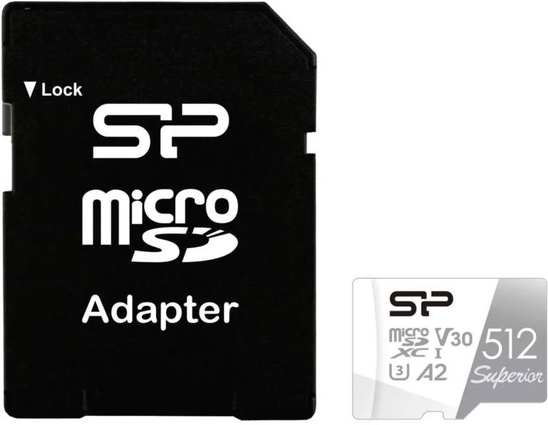 Флеш карта microSDXC 512Gb Class10 Silicon Power SP512GBSTXDA2V20SP Superior + adapter 1