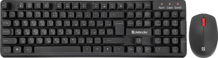 Клавиатура + мышка DEFENDER MILAN C-992 RU BLACK 45992 1