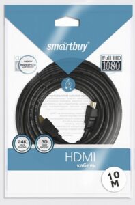 АудиоВидео кабель Smartbuy HDMI - HDMI ver.1.4b A-M/A-M, 2 фильтра, 10 м (K-302-20) 1