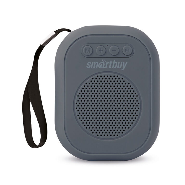 Портативная акустическая система Smartbuy BLOOM, 3Вт, Bluetooth, MP3, FM-радио, серая (SBS-180)/30 1