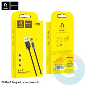 Кабель Denmen магнитный 3в1 D09E 1