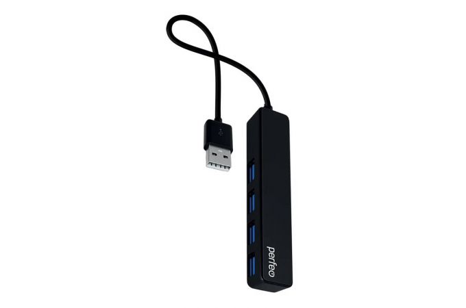 Perfeo USB-HUB 4 Port, (PF-H038 Black) чёрный 1