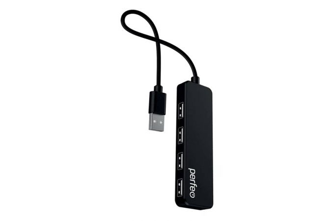 Perfeo USB-HUB 4 Port, (PF-H042 Black) чёрный 1