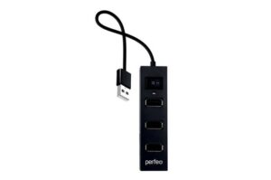 Perfeo USB-HUB 4 Port, (PF-H047 Black) чёрный 1