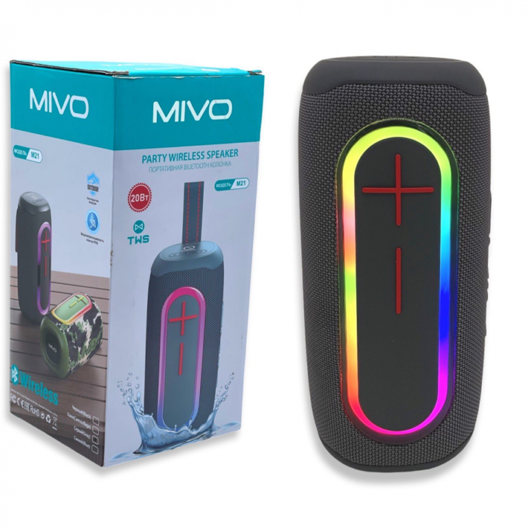 Портативная Bluetooth колонка Mivo M21 1