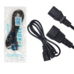 Кабель питания VS75 UPS-компьютер A444 1,5м папа-мама (black)  25pcs
