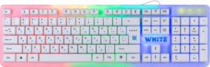 Проводная игровая клавиатура White GK-172 RU,RGB. подсветка,104 кнопки DEFENDER 1