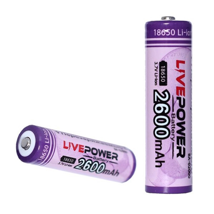 Аккумулятор  G60 18650 LTP-03 Live-Power 2600mah=1200mah  (20pcs) 1