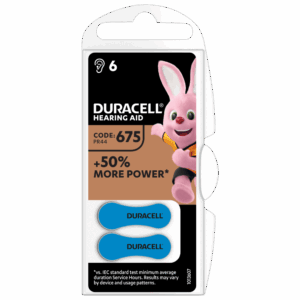 Duracell DA675/6BL ActivAir Hearing Aid ZA675 1