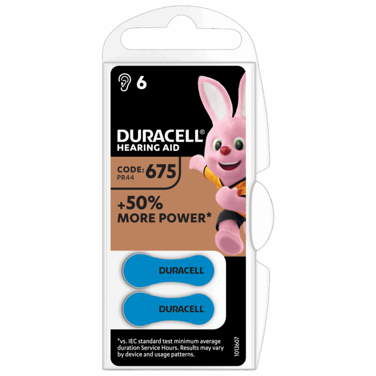 Duracell DA675/6BL ActivAir Hearing Aid ZA675 1