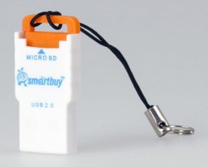 Картридер Smartbuy 707, USB 2.0 - MicroSD, оранжевый (SBR-707-O) 1