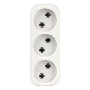 Разветвитель Smartbuy, 3 гнезда без заземления плоский 10А 250B (SBE-10-A02-3)/100 1