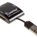 Картридер Smartbuy 713, USB 2.0 - SD/microSD/MS/M2, черный (SBR-713-K)