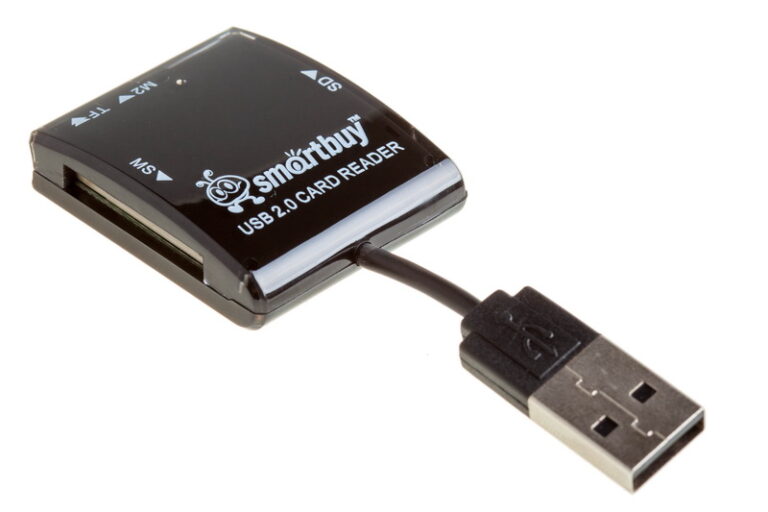 Картридер Smartbuy 713, USB 2.0 - SD/microSD/MS/M2, черный (SBR-713-K) 1