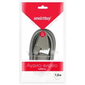 Видео-кабель Smartbuy Scart/Scart 1.8m KA418