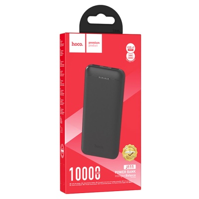 Внешний аккумулятор 10000mAh 2USB 2.0A Hoco J111 (Black) 1