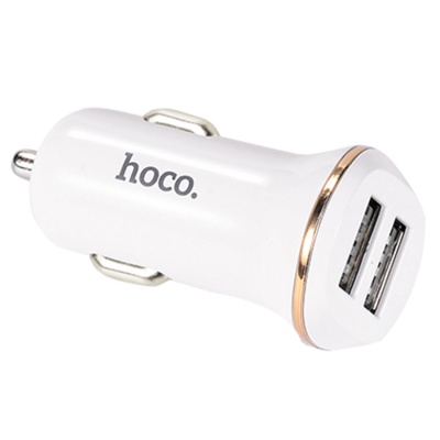 Charger адаптер АЗУ Hoco Z1 2USB 2.1a white 1