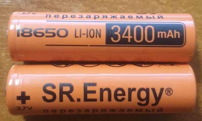 Аккумулятор SR.Energy 18650 3400 mAh ( 2800 ) 1